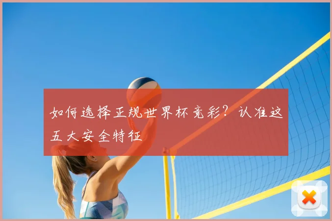 如何选择正规世界杯竞彩？认准这五大安全特征